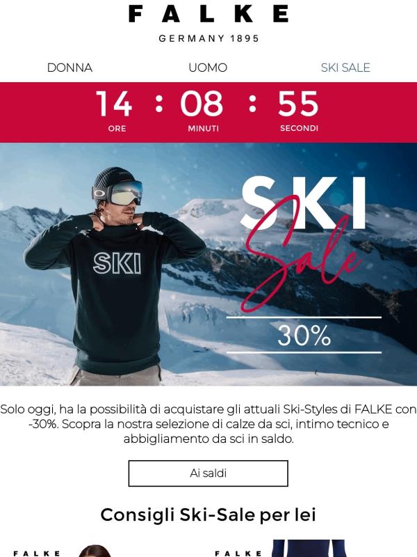 Solo oggi: -30% sugli ski style
