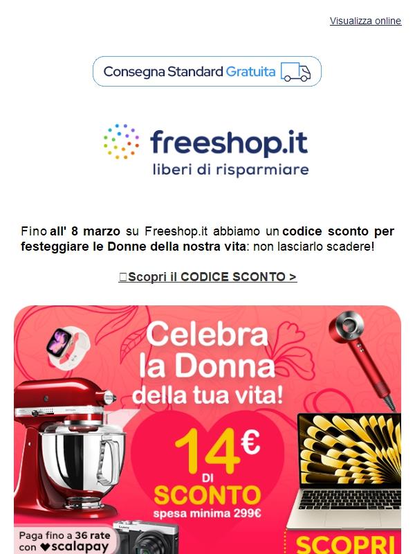 Codice Sconto di 14€ 💛