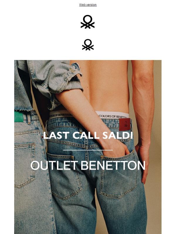 Ultimi ribassi: fino al -70% su Outlet Benetton