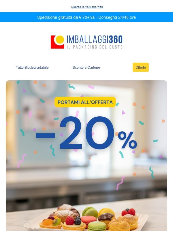 -20% 💥di sconto! Scopri il vassoio per alimenti in cellulosa pratico ed eco