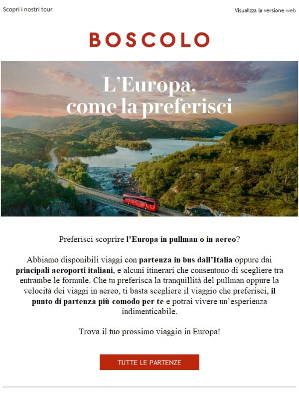 Europa in pullman o in aereo?