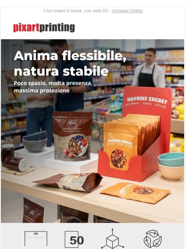 Packaging flessibile: stabile di natura