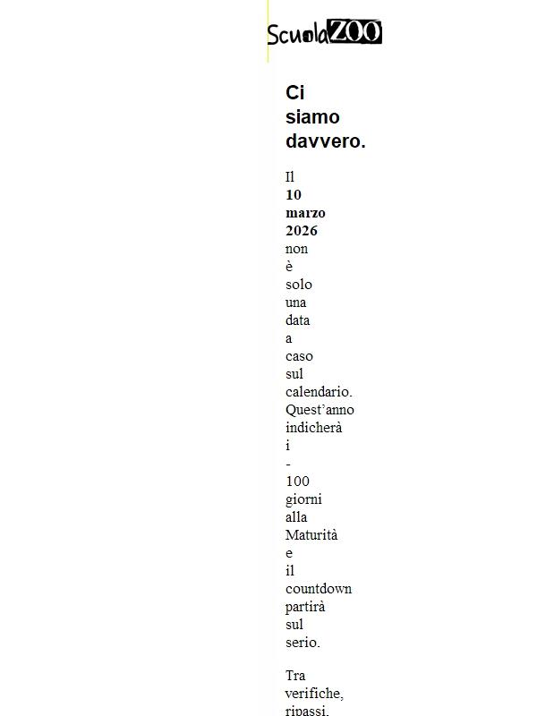 ALERT: SORPRESE PER I MATURANDI!