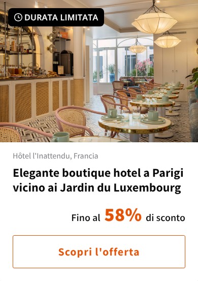 Elegante boutique hotel a Parigi vicino ai Jardin du Luxembourg