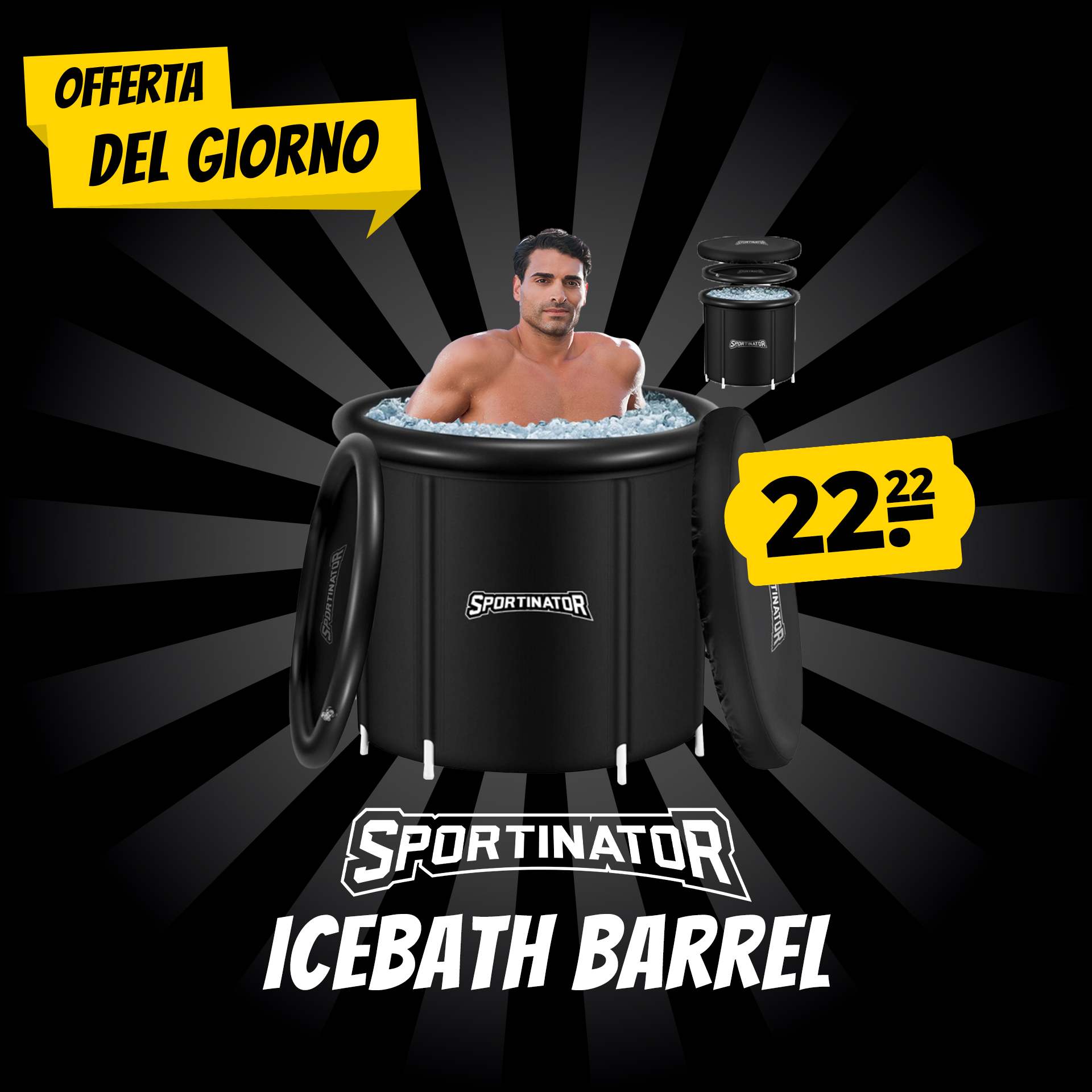 sportinator regenrate botte per bagno di ghiaccio 