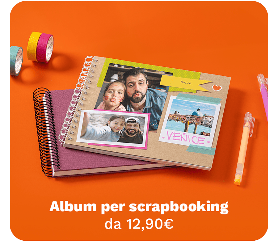 Come i tuoi genitori lo crearono per te, ora con Stampe e accessori per lo scrapbooking fai tu l’album di famiglia