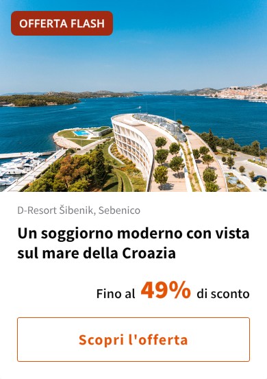 Un soggiorno moderno con vista sul mare della Croazia