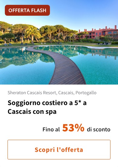 Soggiorno costiero a 5* a Cascais con spa