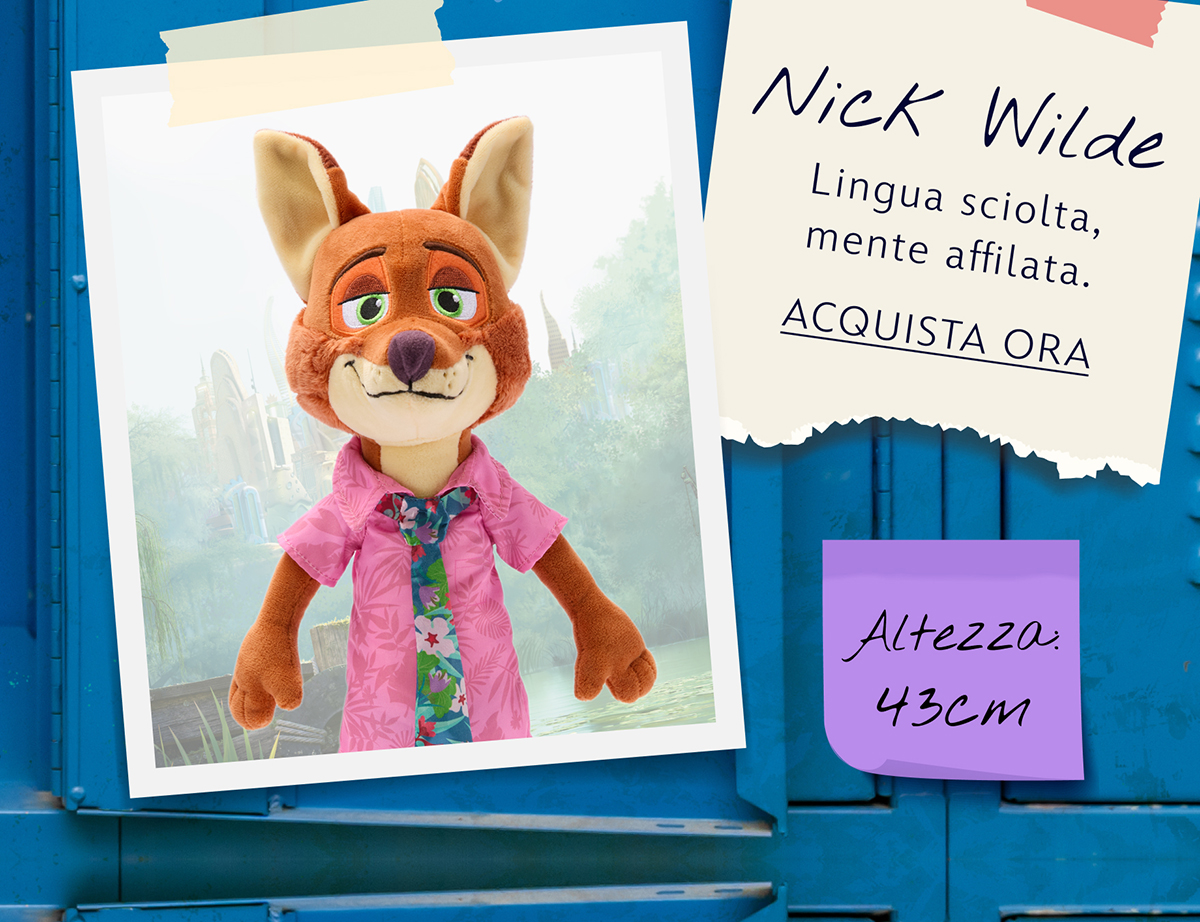 Nick Wilde Lingua sciolta, mente affilata.