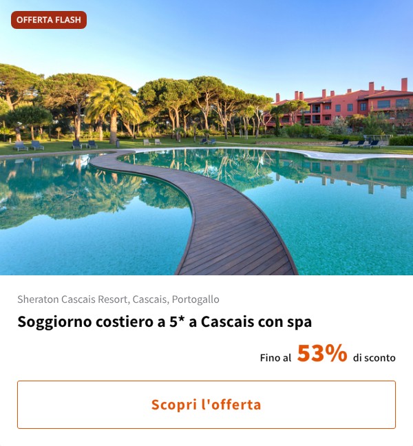 Soggiorno costiero a 5* a Cascais con spa