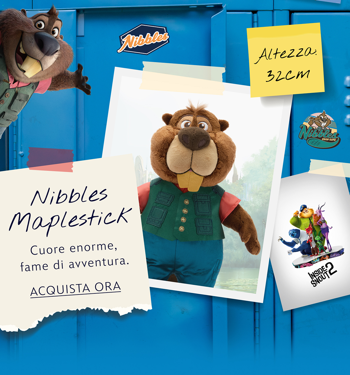 Nibbles Maplestick Cuore enorme, fame di avventura.