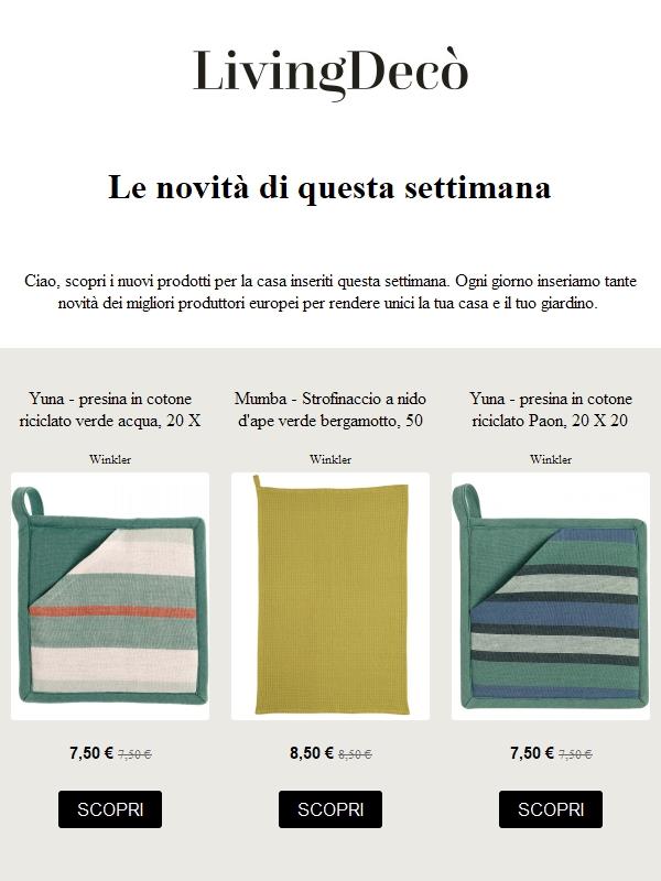 Scopri le novità di questa settimana