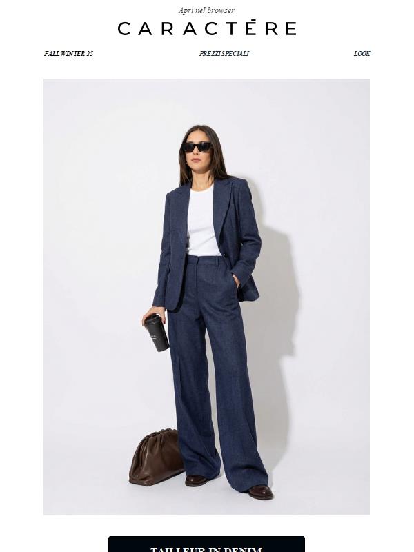 Il tailleur in denim che stavi aspettando !