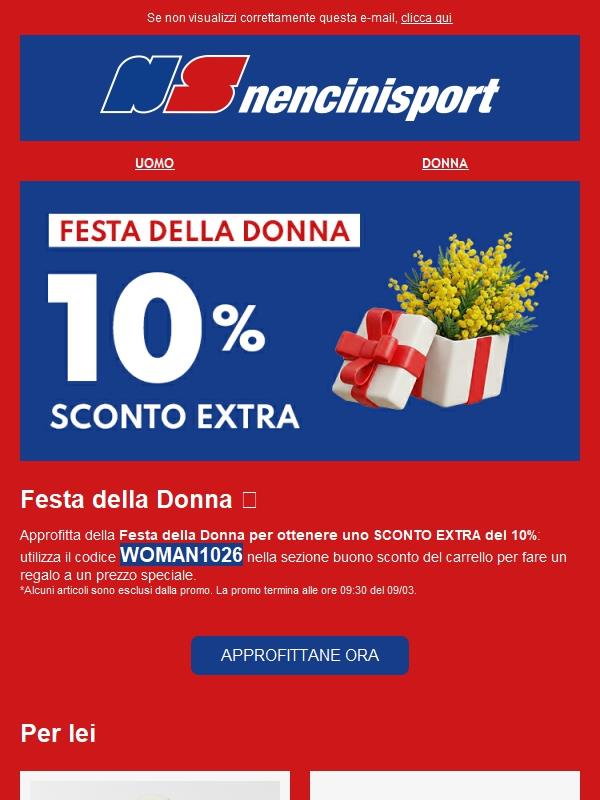 🌺 Sconto EXTRA 10% - Festa della Donna 🌺