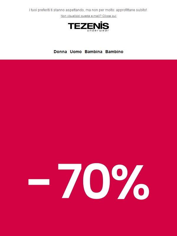 ULTIMI GIORNI: SALDI fino al -70% ⏳