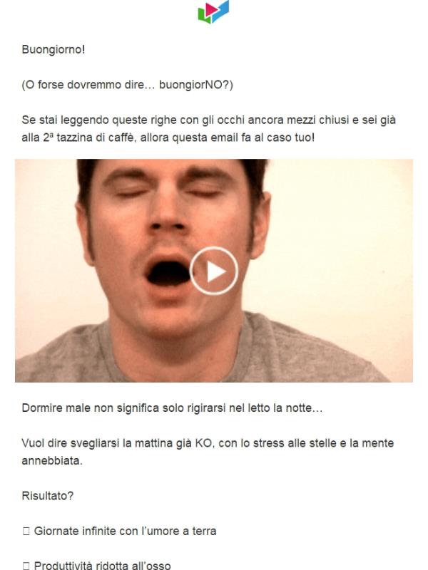 💤 Ti svegli stanco (di nuovo)?...Ecco la soluzione!