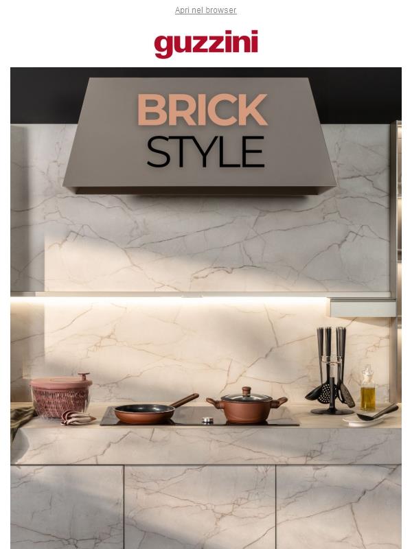 BRICK STYLE| Design e colore in cucina