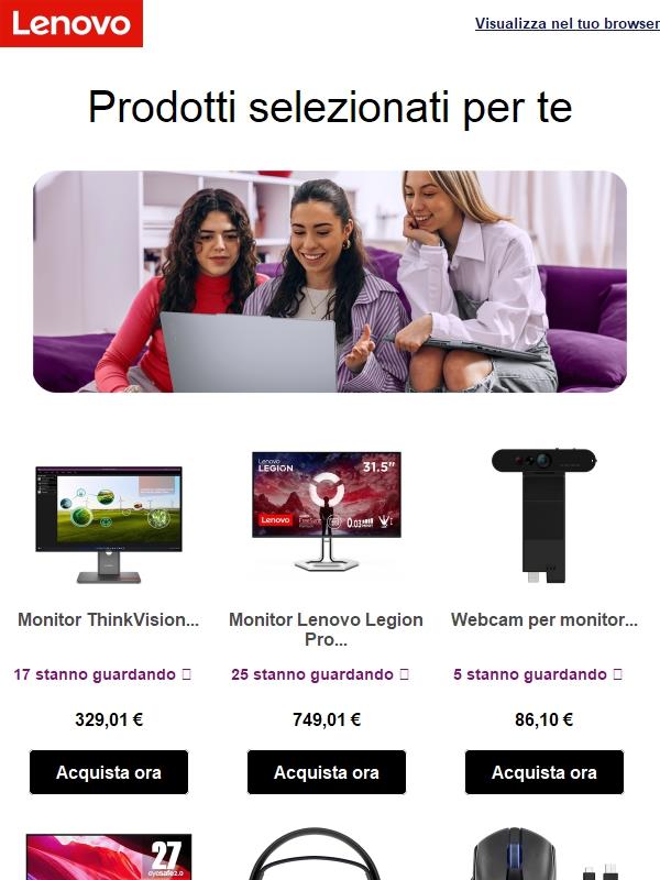 Nuove scelte personalizzate solo per te!