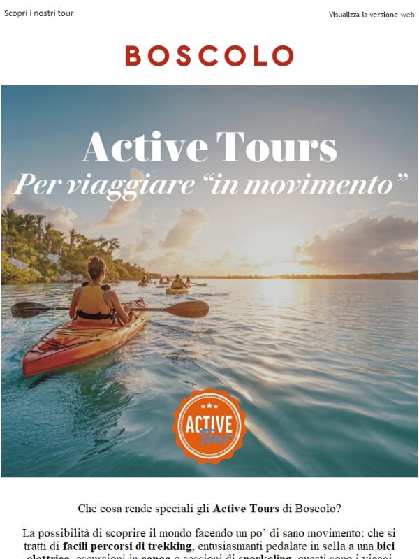 Bici, trekking, canoa e tanto altro: scopri gli Active Tours
