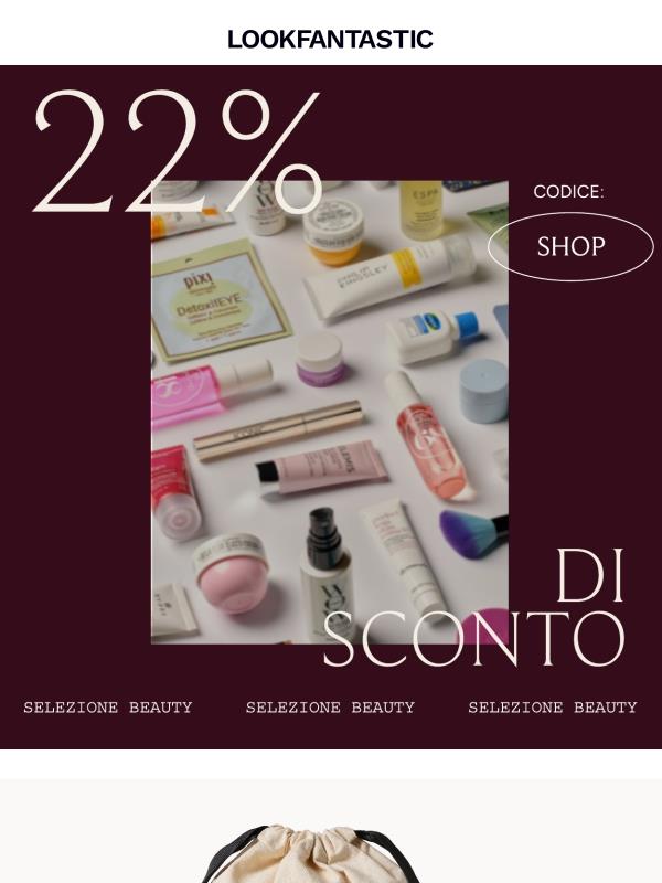 22% di sconto su (quasi) tutto