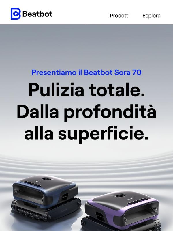 Incontra Sora 70: Pulizia di superfici, reinventata