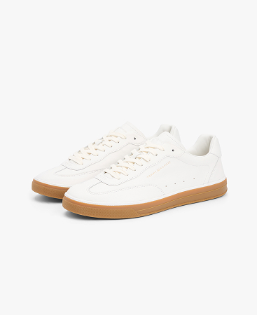 Sneakers Luxe in pelle con logo metallizzato