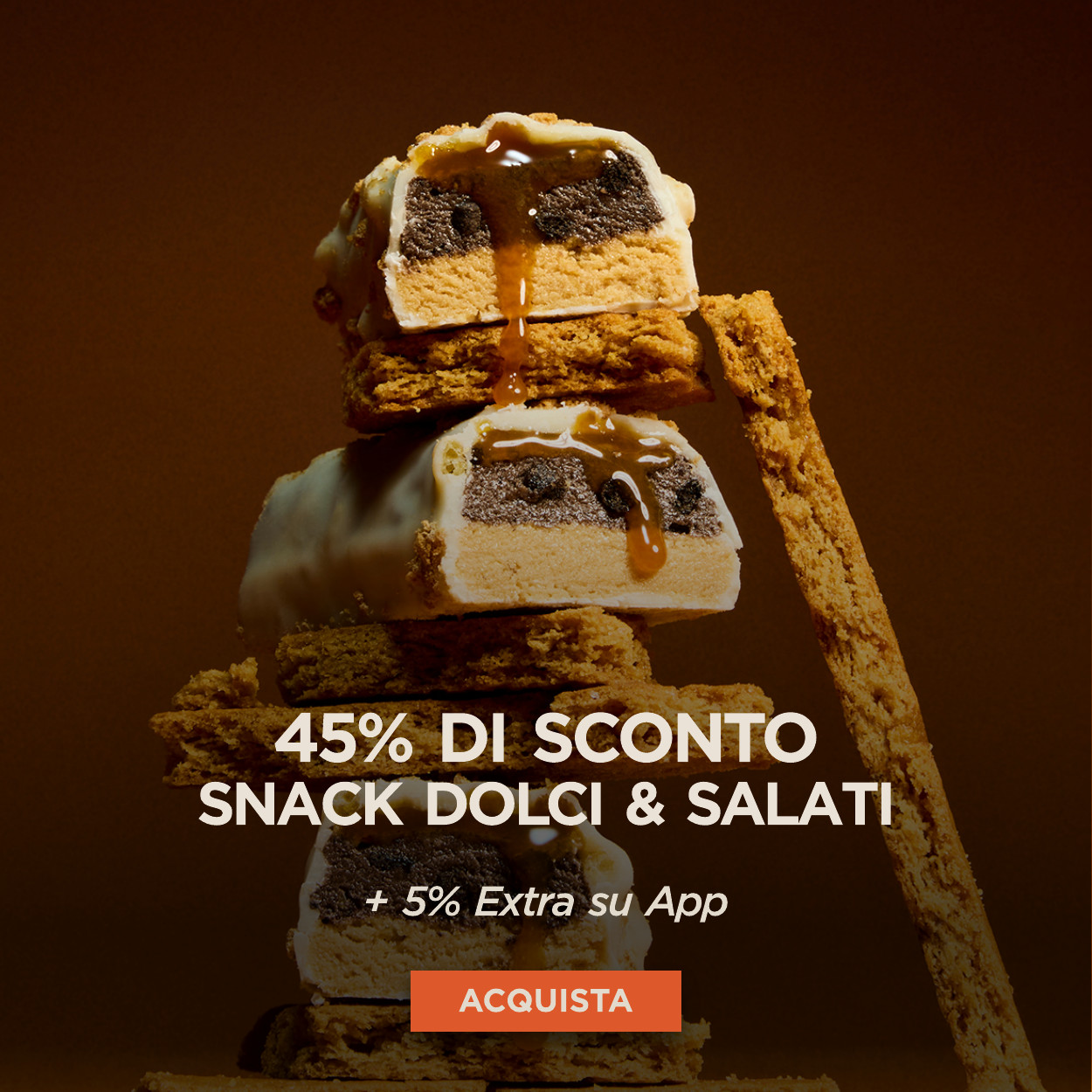 45% di sconto snack