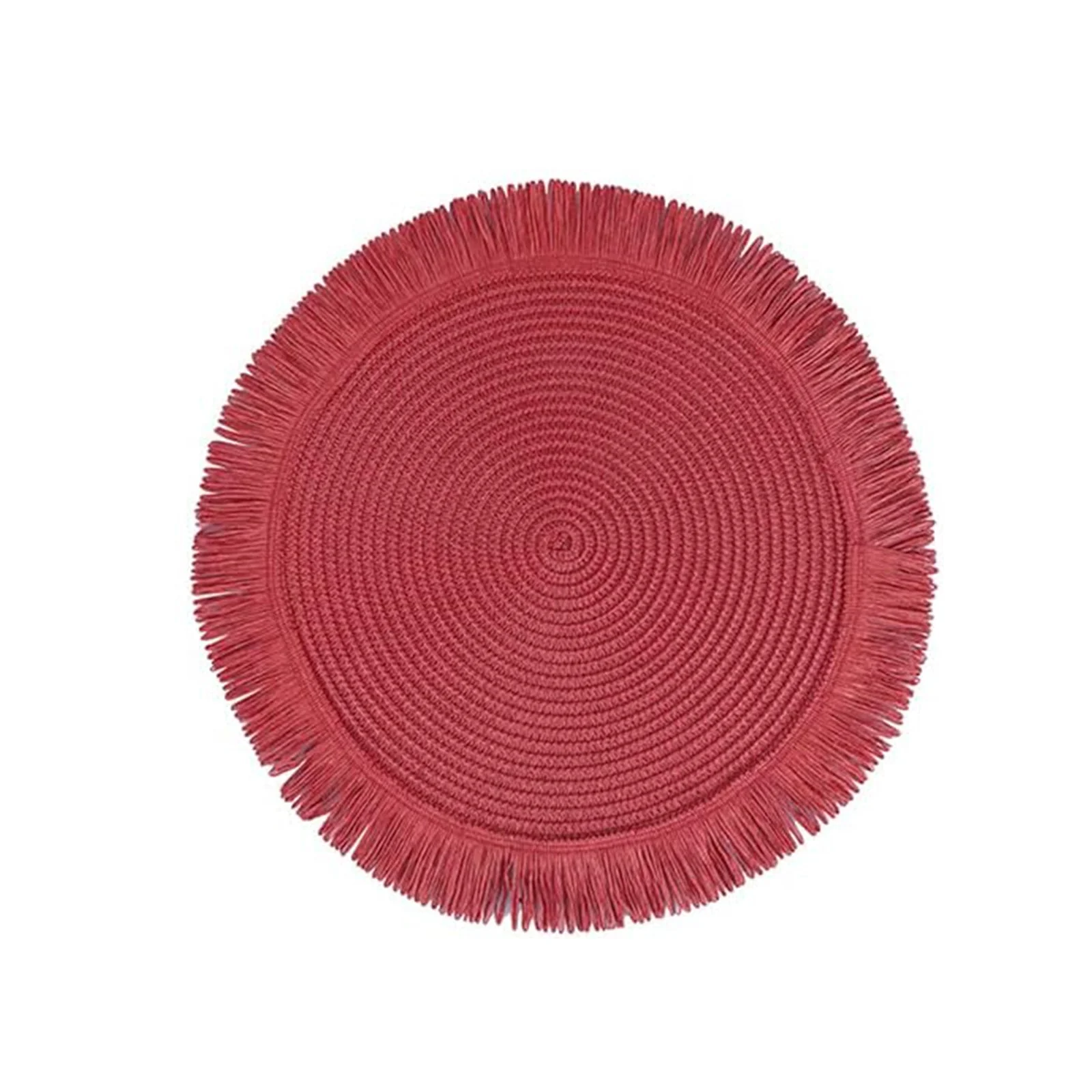 Tovaglietta rotonda in carta intrecciata da tavolo Ø 38 cm