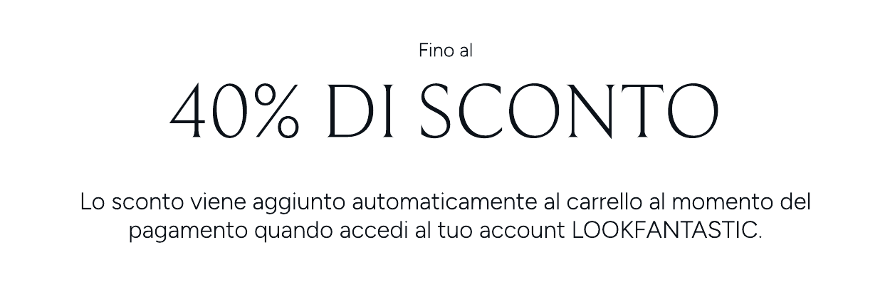 fino al 40 di sconto