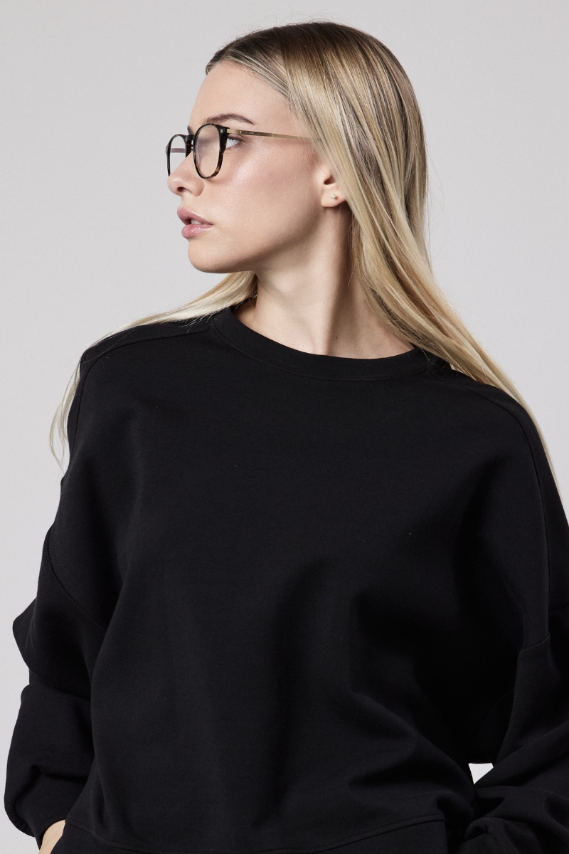 Girocollo Loose Fit Nero