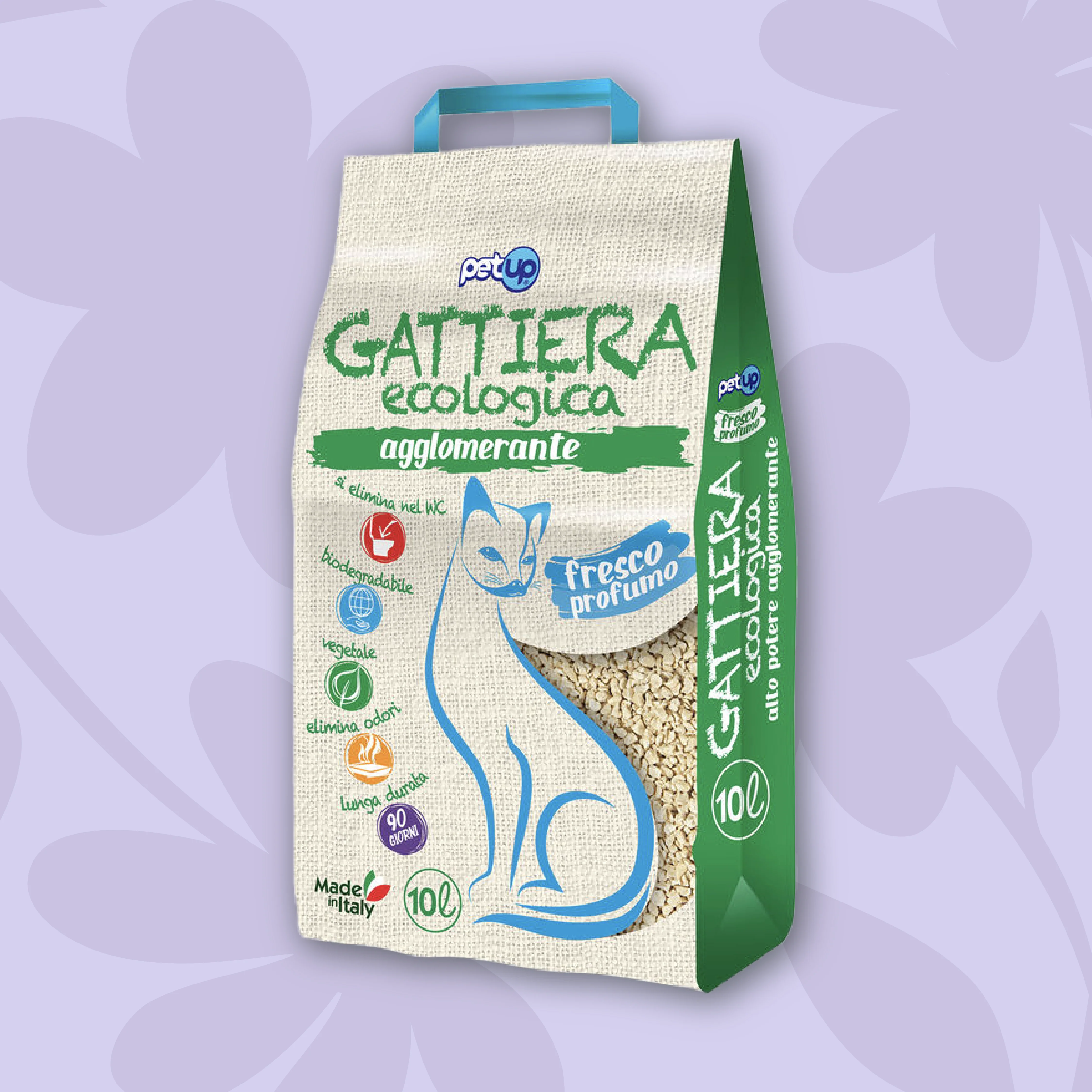 Image of PetUp Lettiera Ecologica Agglomerante 10 lt