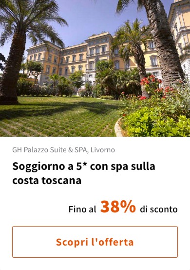Soggiorno a 5* con spa sulla costa toscana