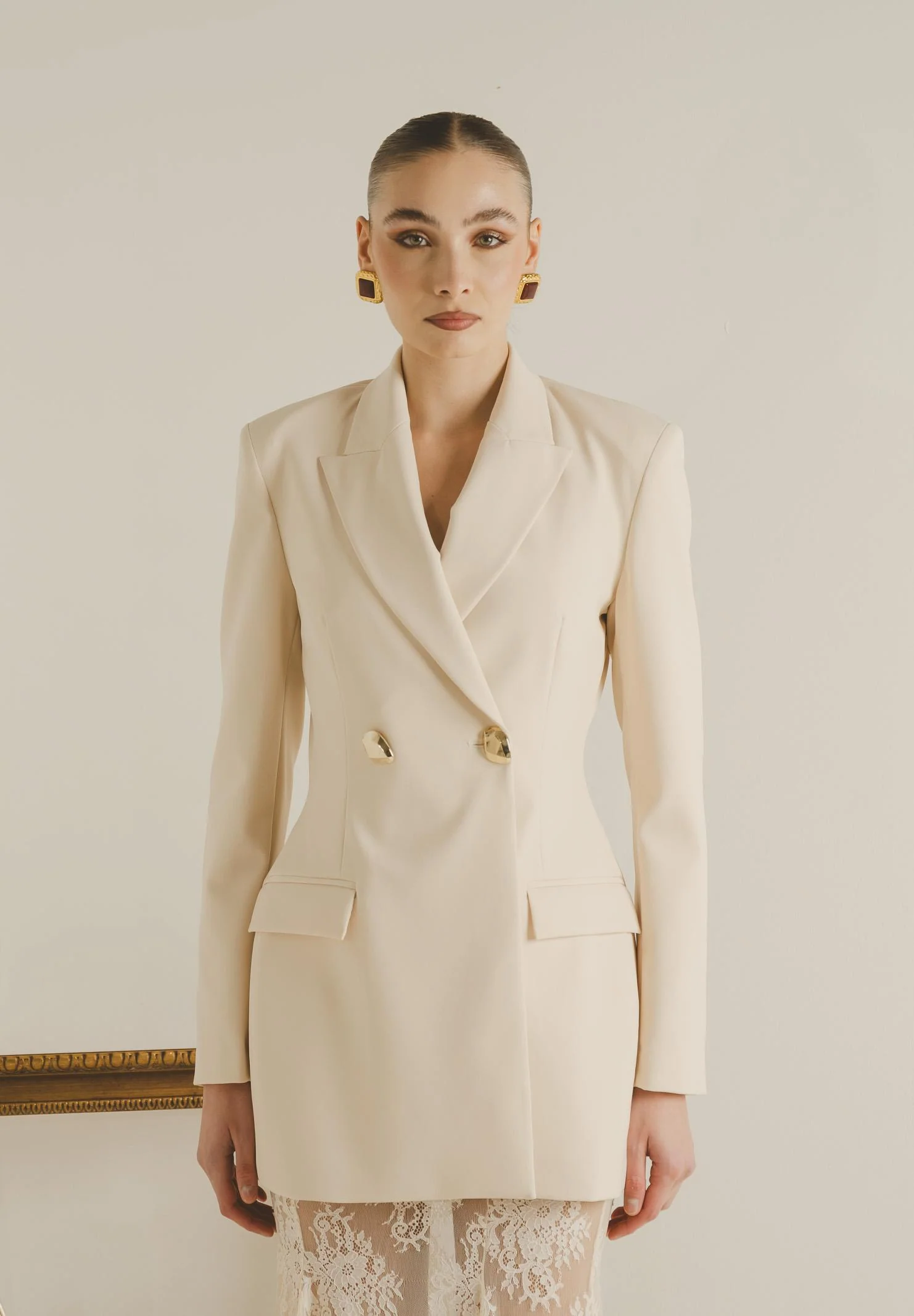 Image of SANTAS Giacca NUIT panna da donna