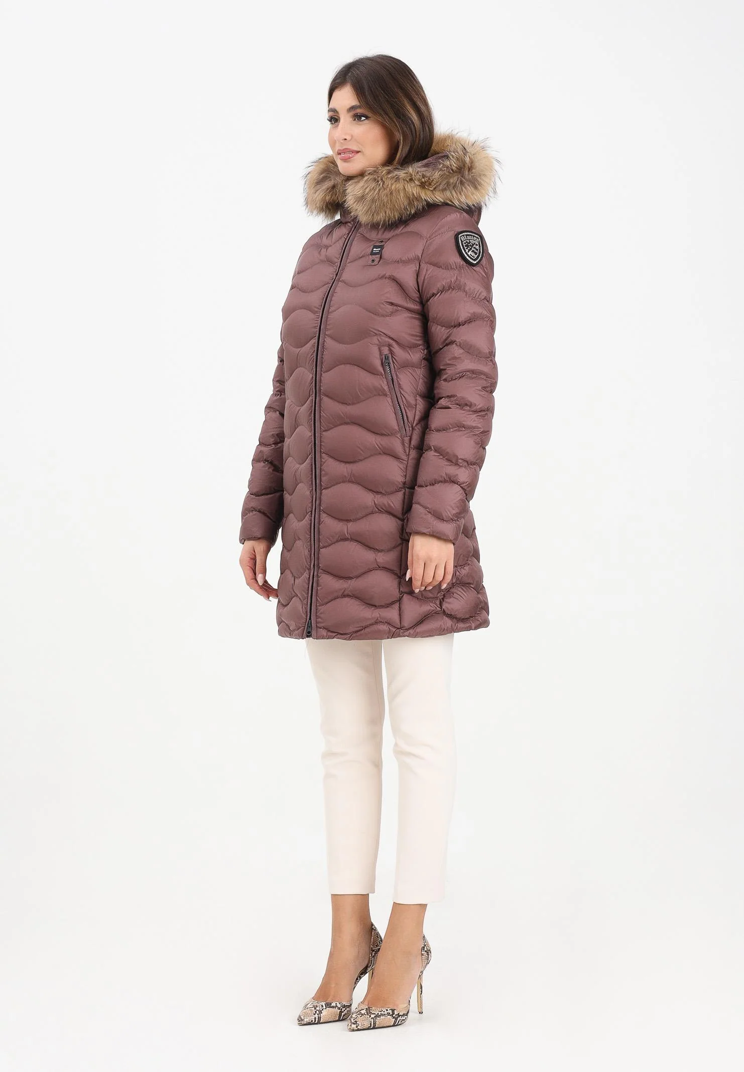 Image of BLAUER Piumino lungo LYNEL bordeaux da donna