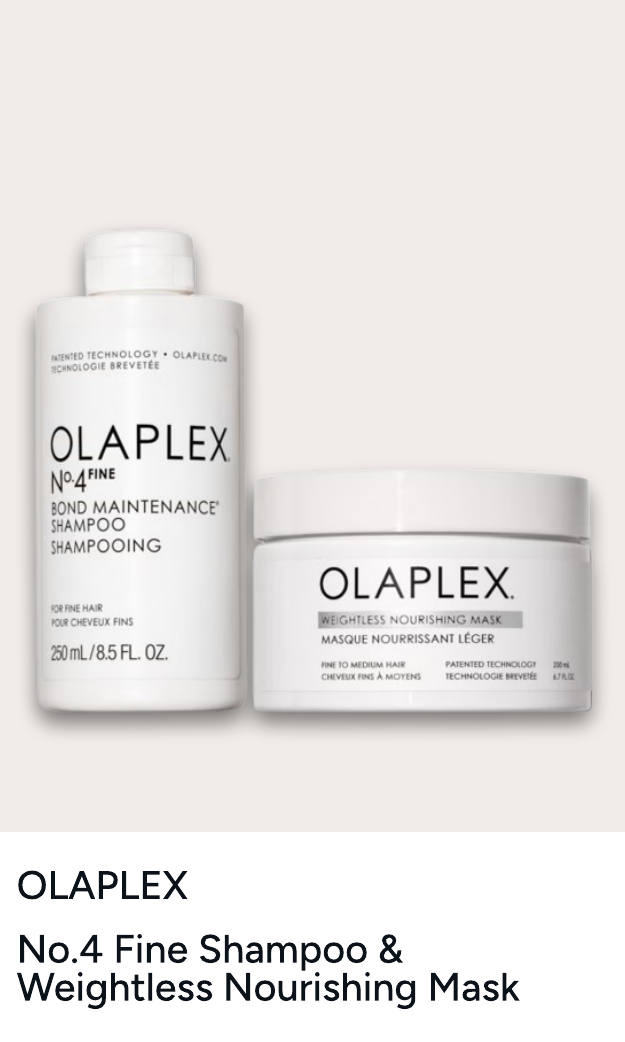 Olaplex No.4 Fine Shampoo & Weightless Nourishing Mask Duo