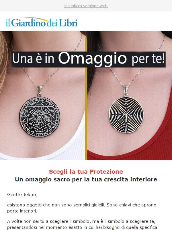 Scegli la tua collana OMAGGIO: Labirinto o Arcangeli? (Valore €23)