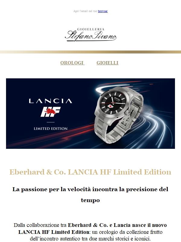 Eberhard & Co. novità LANCIA HF Limited Edition 🏎️