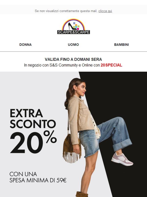 Ultimi Giorni 🔥 Extra -20% su tutto!