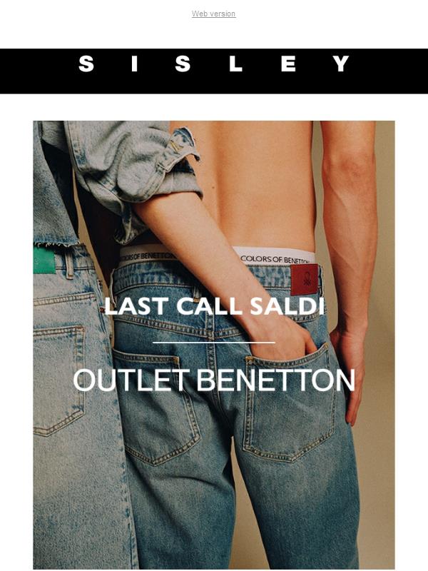 Ultimi ribassi: fino al -70% su Outlet Benetton