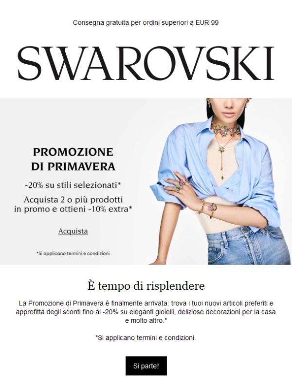 IL MOMENTO È ARRIVATO: -20% su stili selezionati*