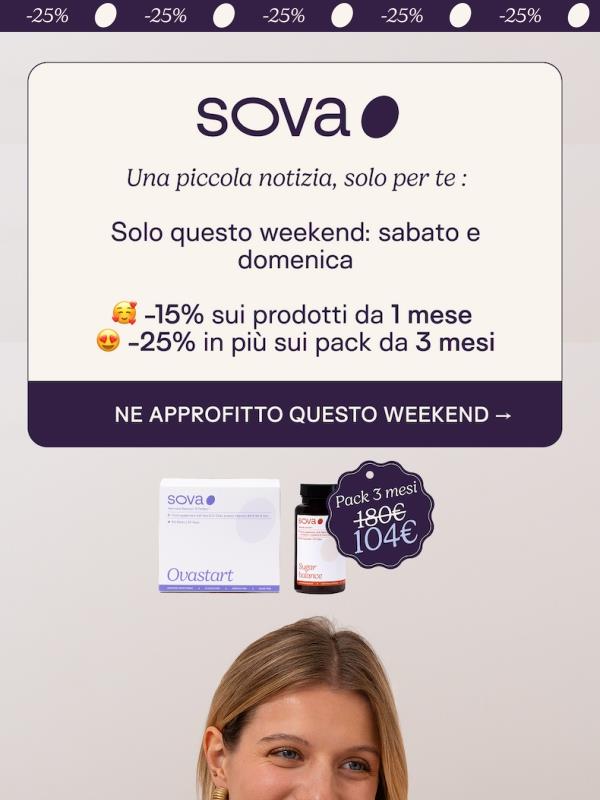 Solo sabato e domenica: -15% e -25% ancora disponibili 💜
