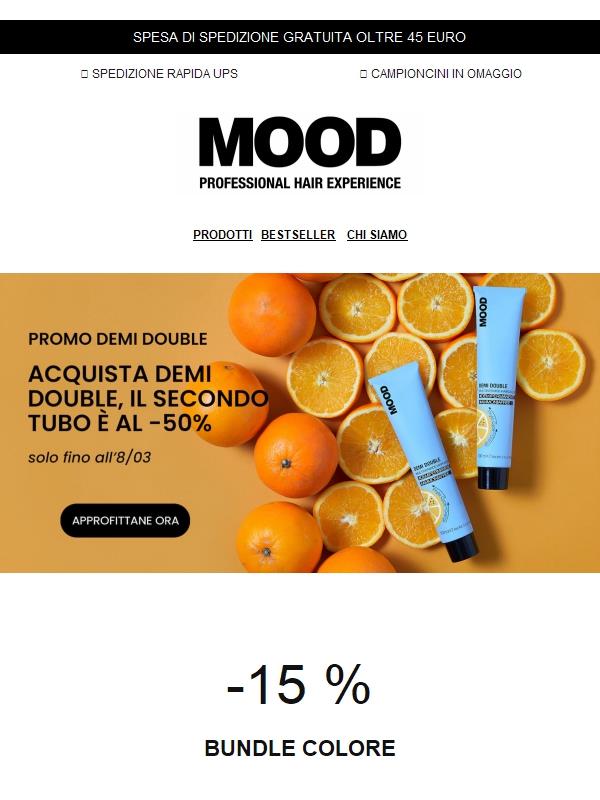 Focus Colore MOOD: -15% su Bundle Tinta + ossigeno