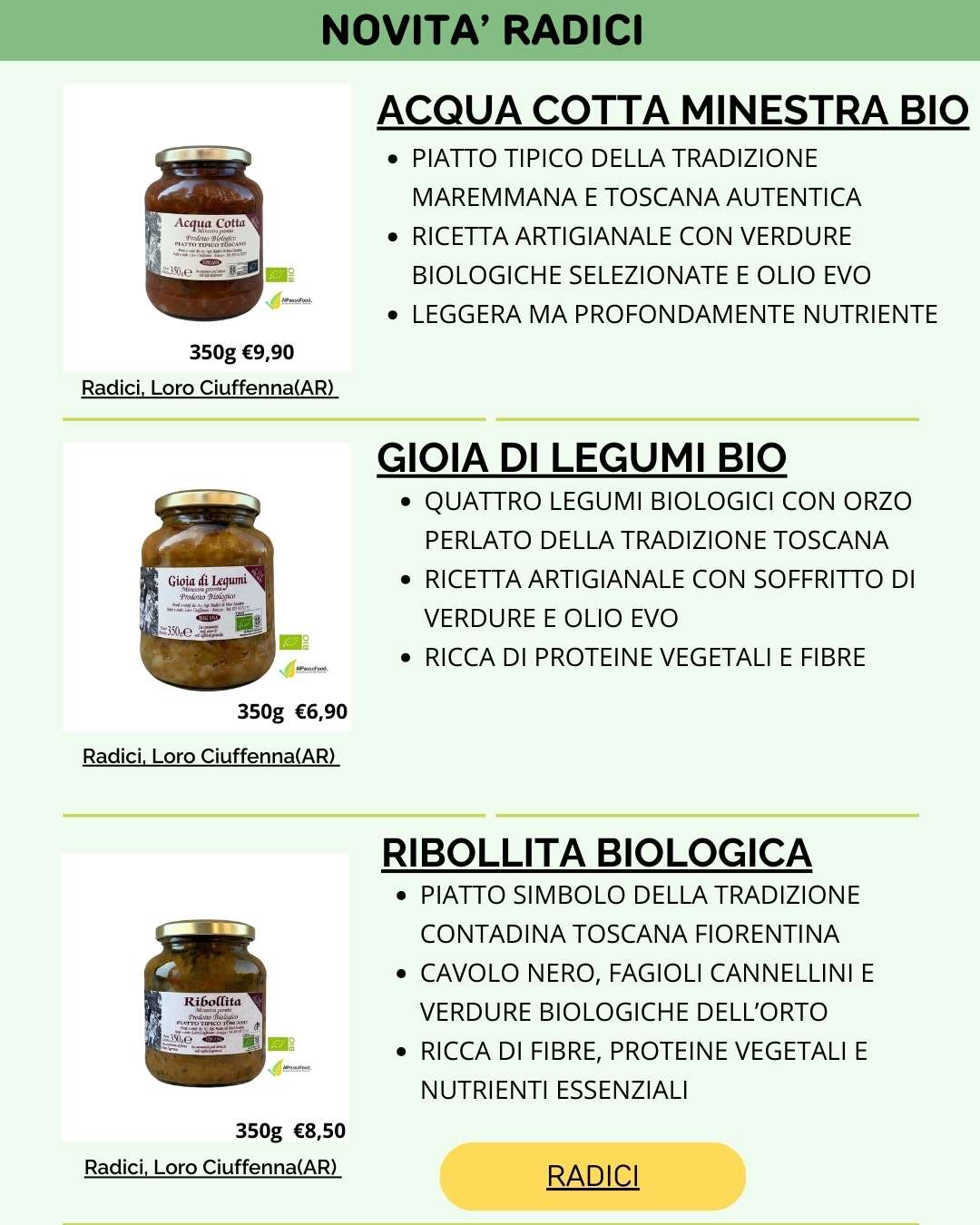 ZUPPE DI LEGUMI RADICI