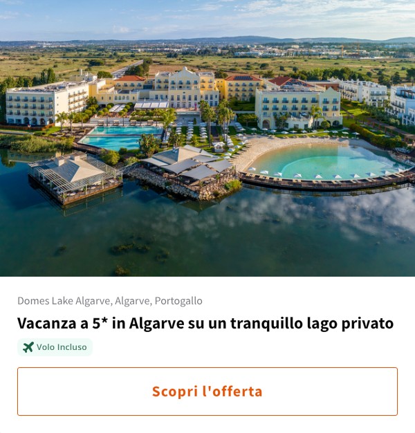 Vacanza a 5* in Algarve su un tranquillo lago privato