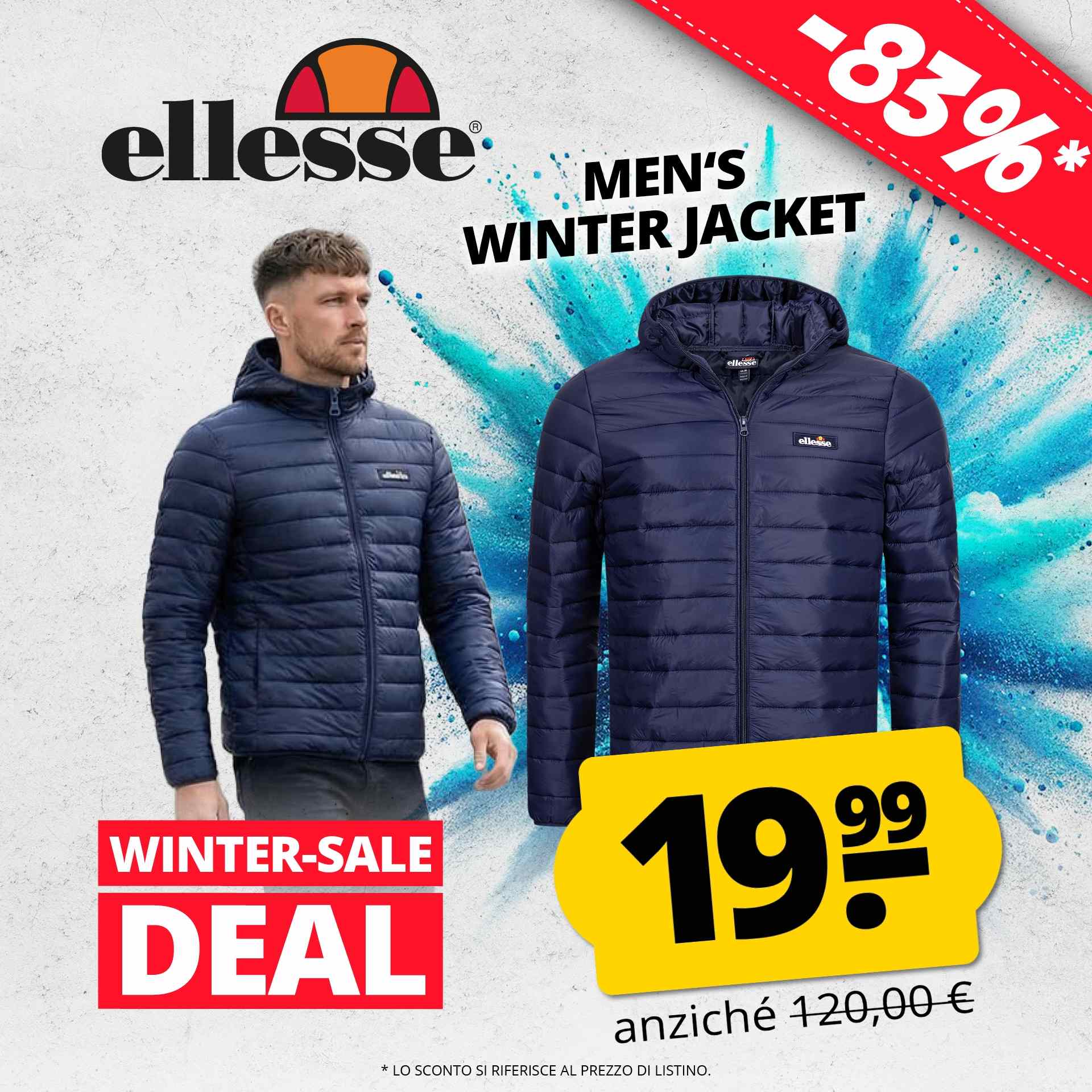 ellesse mazzarino uomo giacca invernale