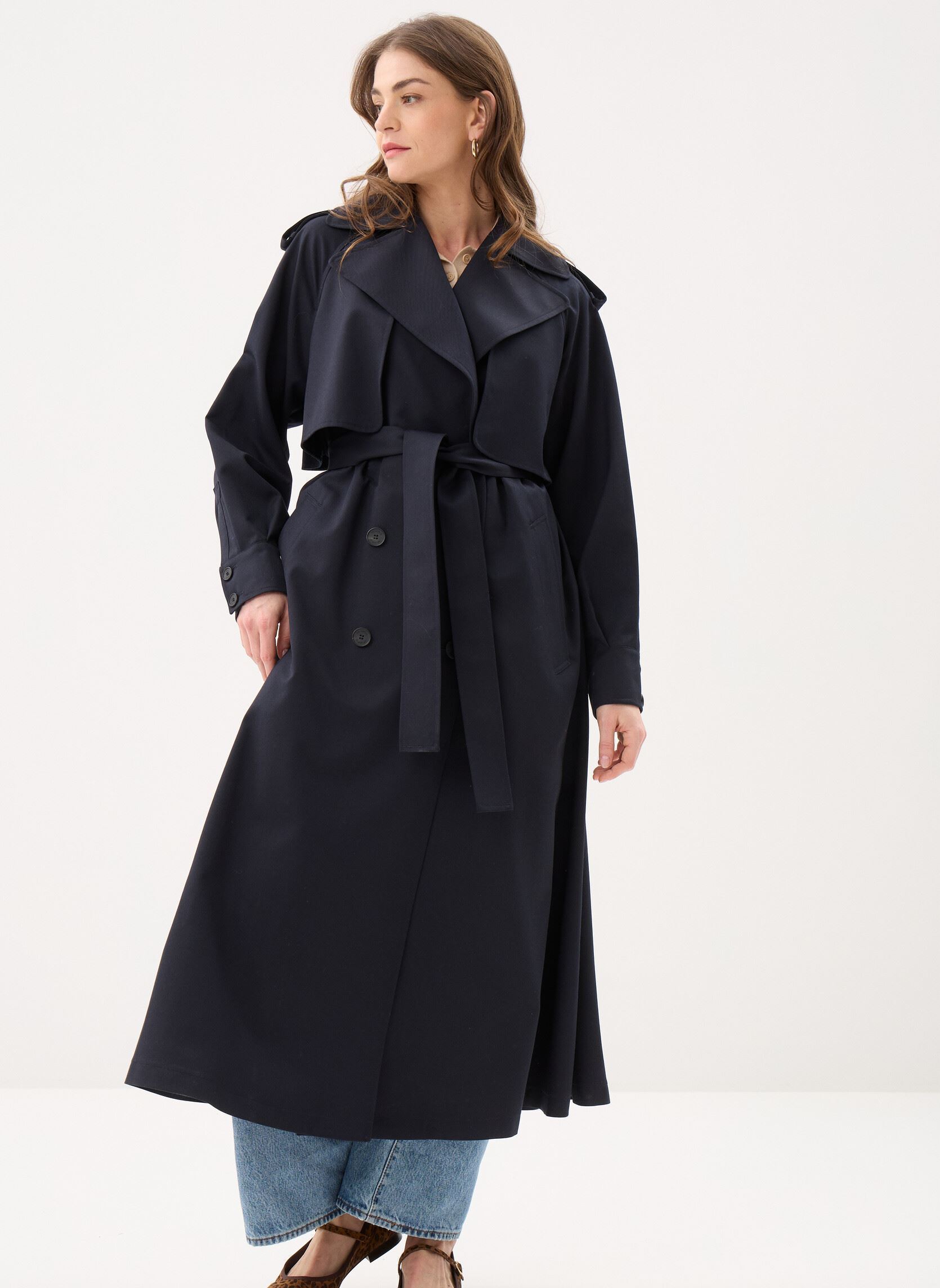 The Kooples Trenchcoats FTRE32001K donna blu