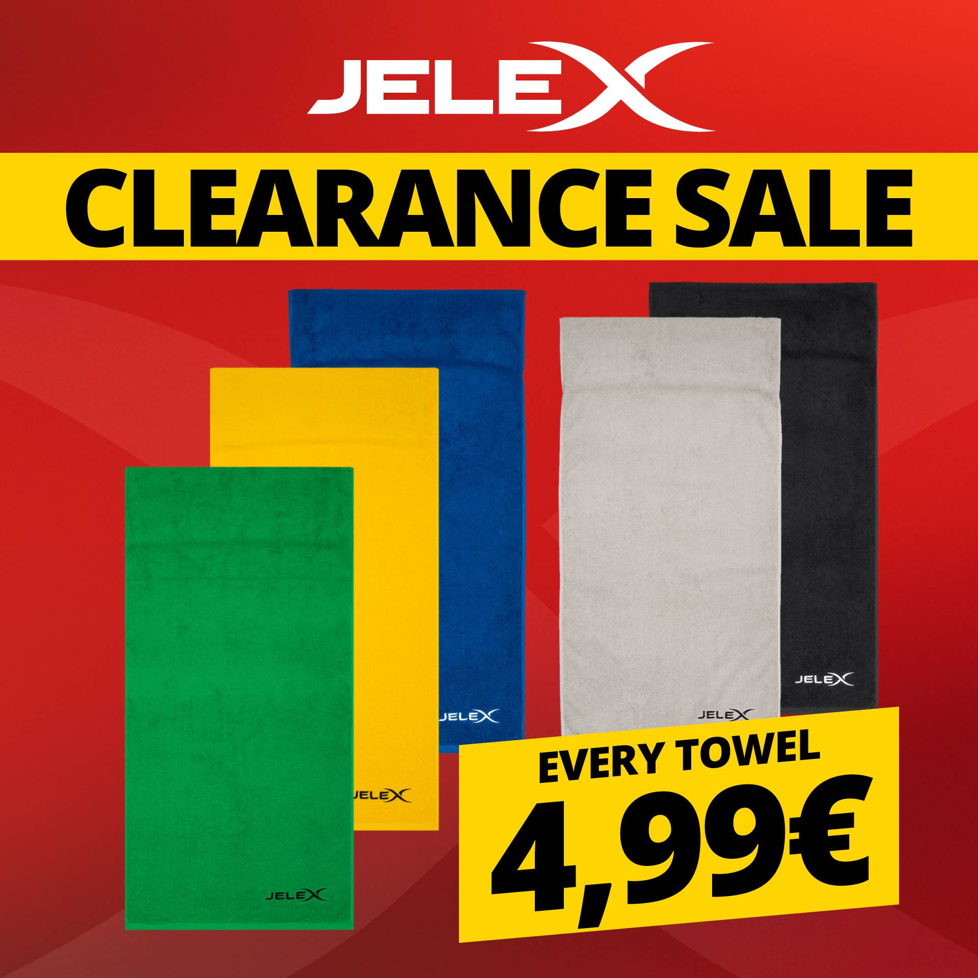 jelex 100fit ascuigamano da palestra con tasca