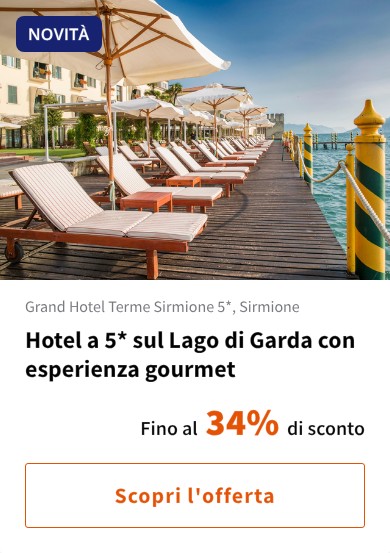 Hotel a 5* sul Lago di Garda con esperienza gourmet