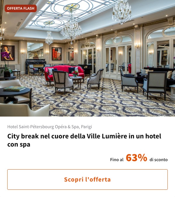 City break nel cuore della Ville Lumière in un hotel con spa