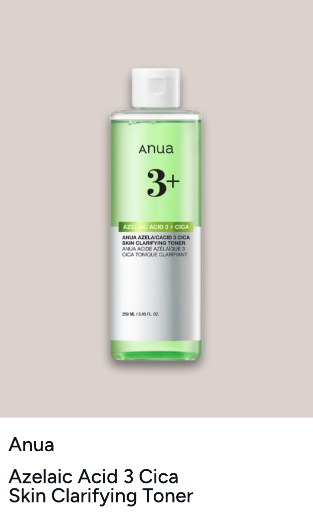 Anua Azelaic Acid 3 Cica Skin Clarifying Toner 250ml